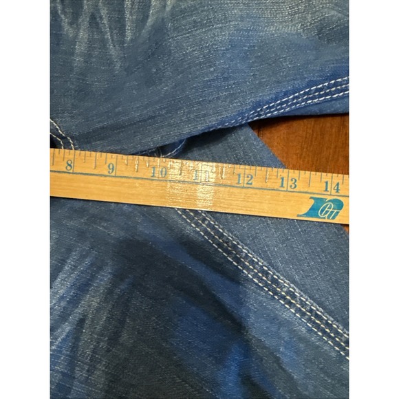 Hydraulic Distressed Jeans Women's Size 5/6 Med Wash Bootcut Embroidered Pockets - Picture 7 of 11